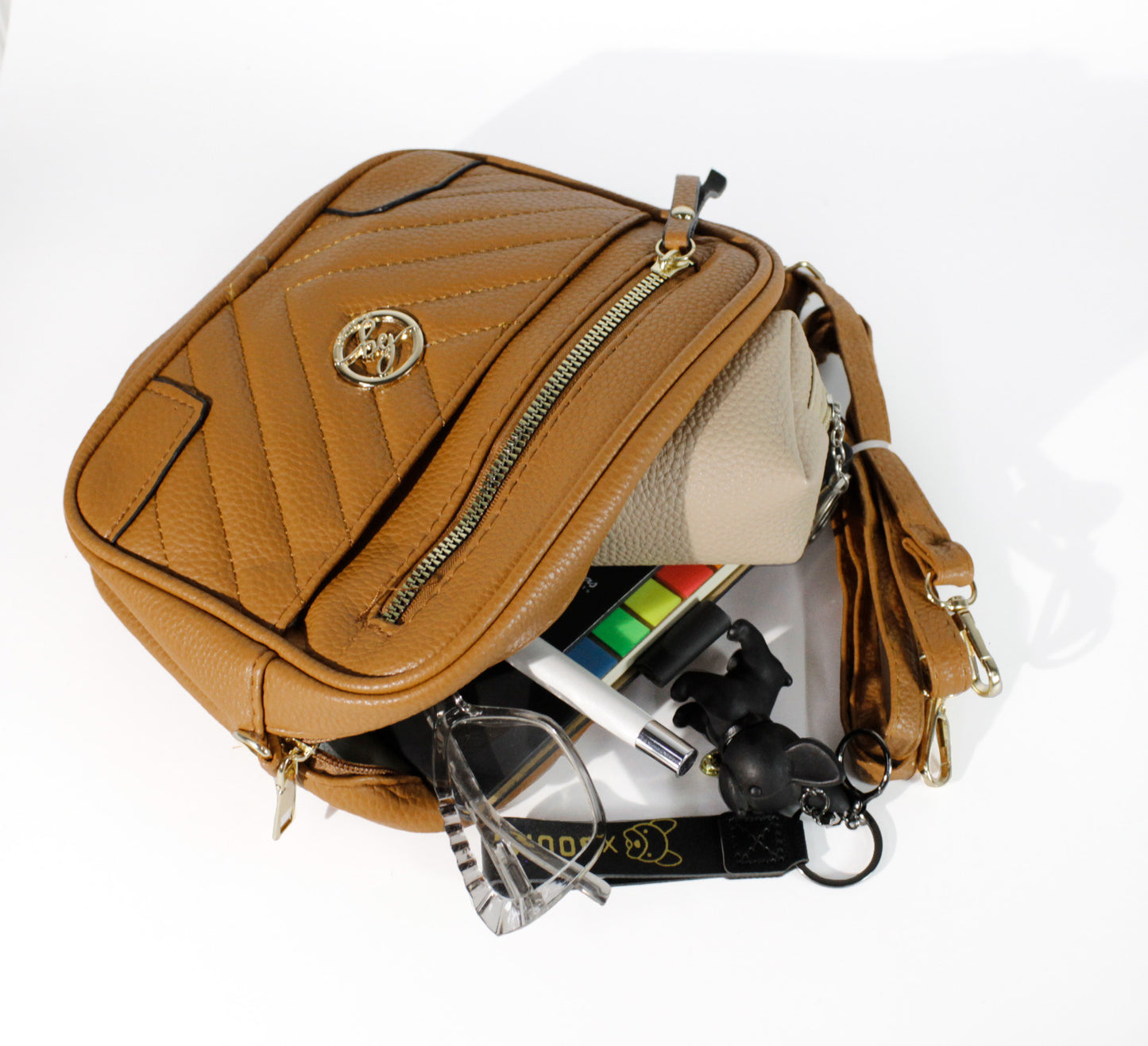 BOLSO MANOS LIBRES L257 LUVINE MIEL