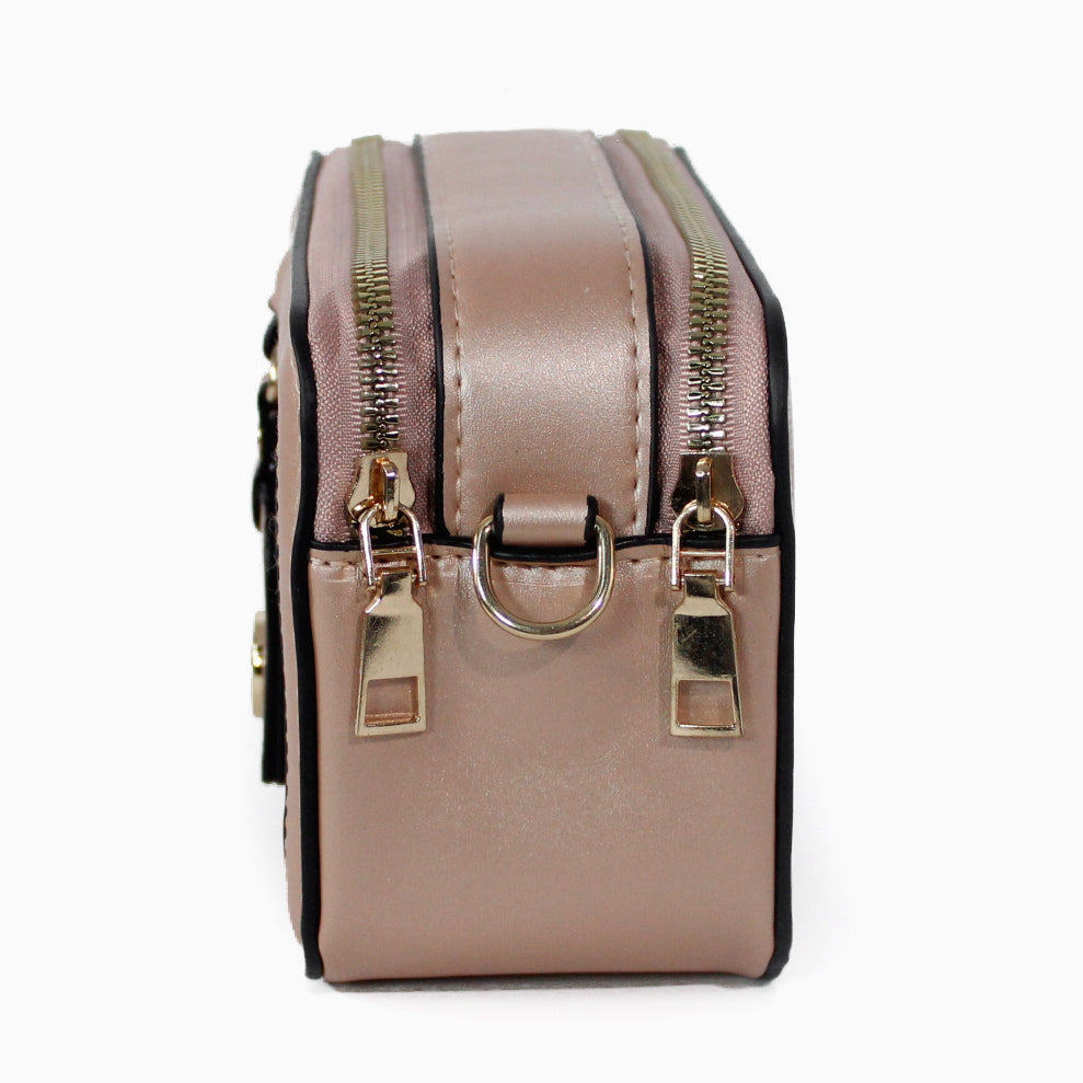 BOLSO MANOS LIBRES BANDOLERA CHIC L05 DORADO