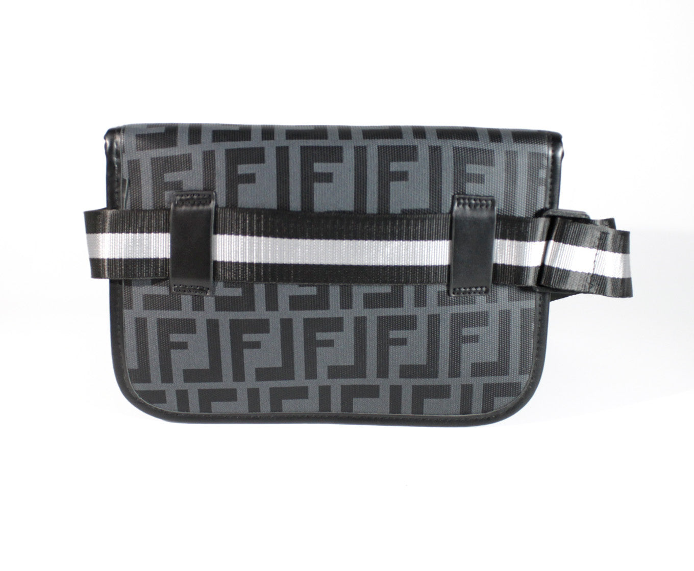 RIÑONERA R207 CORVEN NEGRO GEOMETRICO