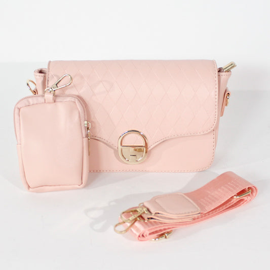 BOLSO MANOS LIBRES "PARIS CLASIC" ROSADO L97