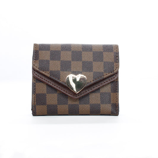 BILLETERA THALASSA CAFE CUADROS B220