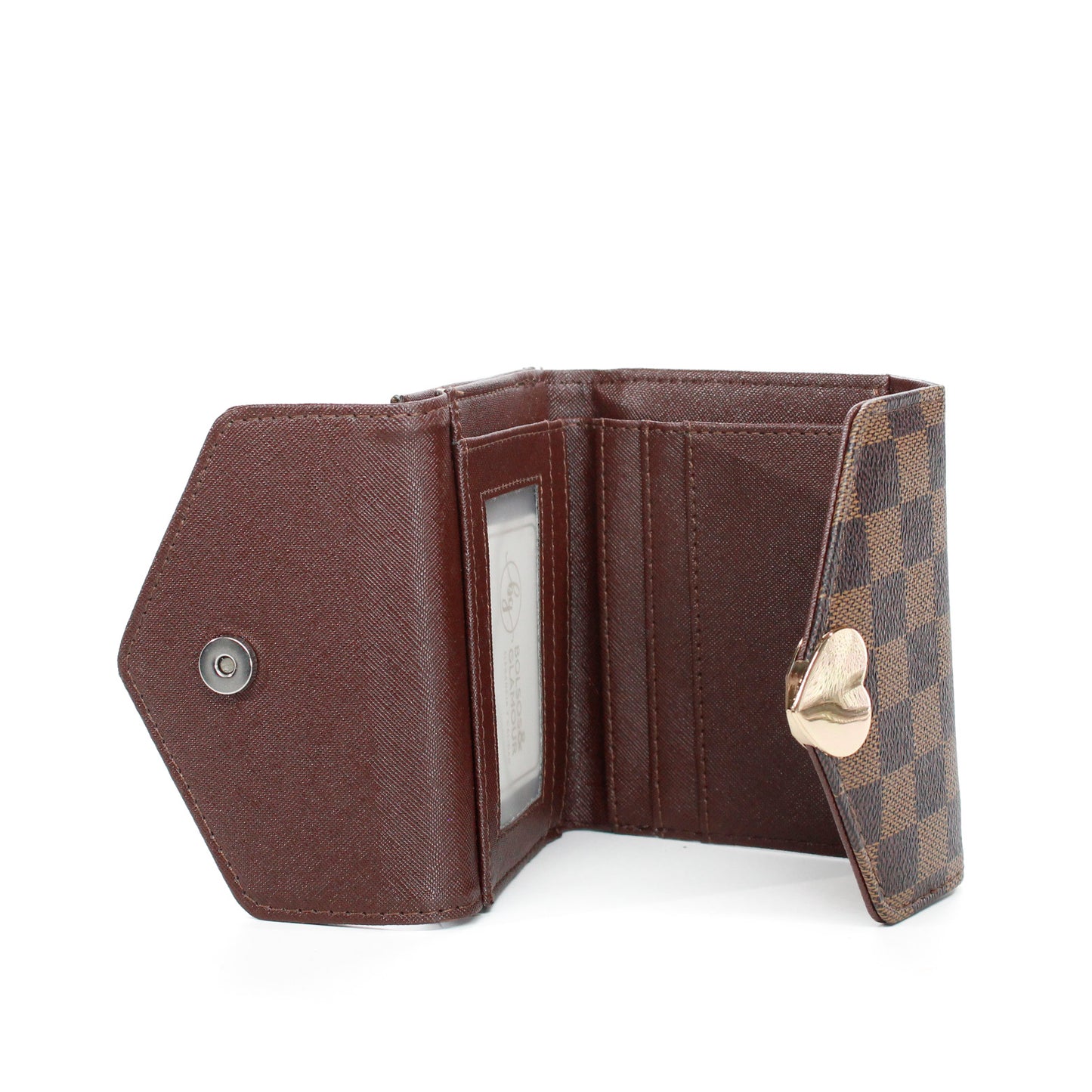 BILLETERA THALASSA CAFE CUADROS B220