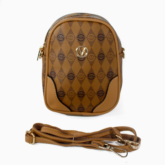 BOLSOS MANOS LIBRES "ZAFIRO COMPACTO" CAFE L195