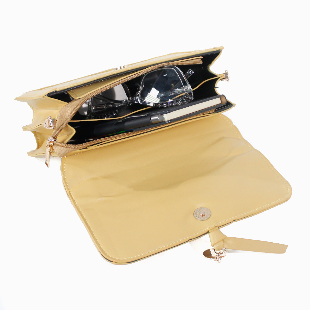 BOLSOS MANOS LIBRES "SAHARA" MOSTAZA L212