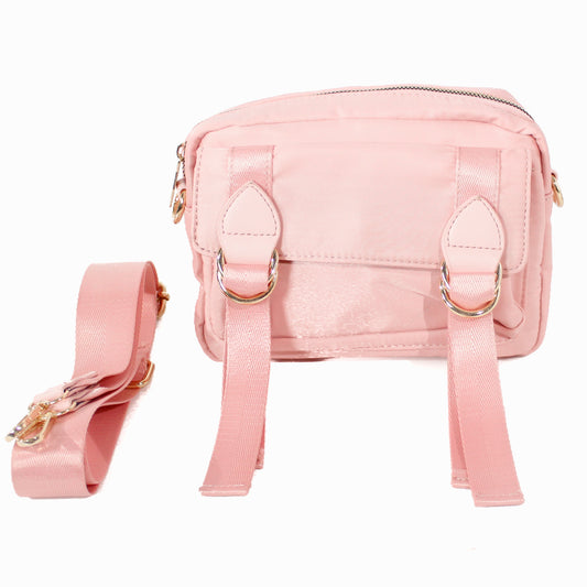BOLSO MANOS LIBRES IMPERMEABLE EXCLUSIVE L155 ROSADO