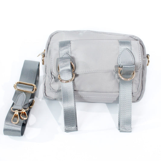 BOLSO MANOS LIBRES IMPERMEABLE EXCLUSIVE L155 GRIS