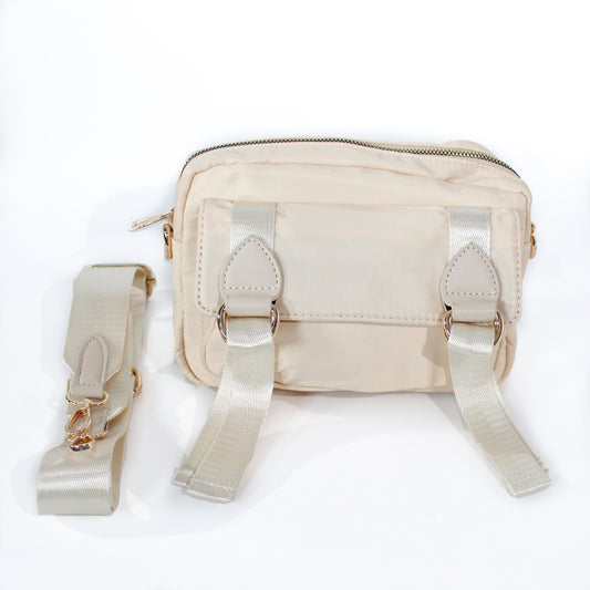 BOLSO MANOS LIBRES IMPERMEABLE EXCLUSIVE L155 BEIS