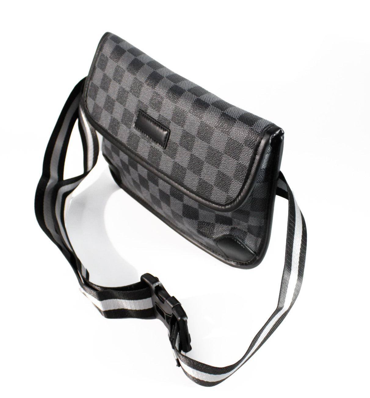 RIÑONERA R207 CORVEN NEGRO CUADROS