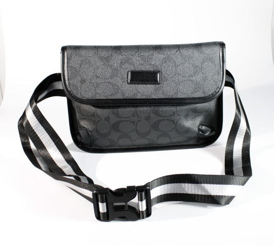 RIÑONERA R207 CORVEN NEGRO OVALOS